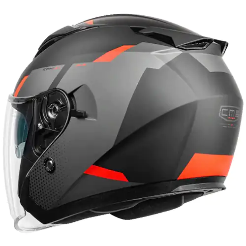 Capacete de Mota Aberto CMS MAXI-JET PLAIN Nardo Grey T-L